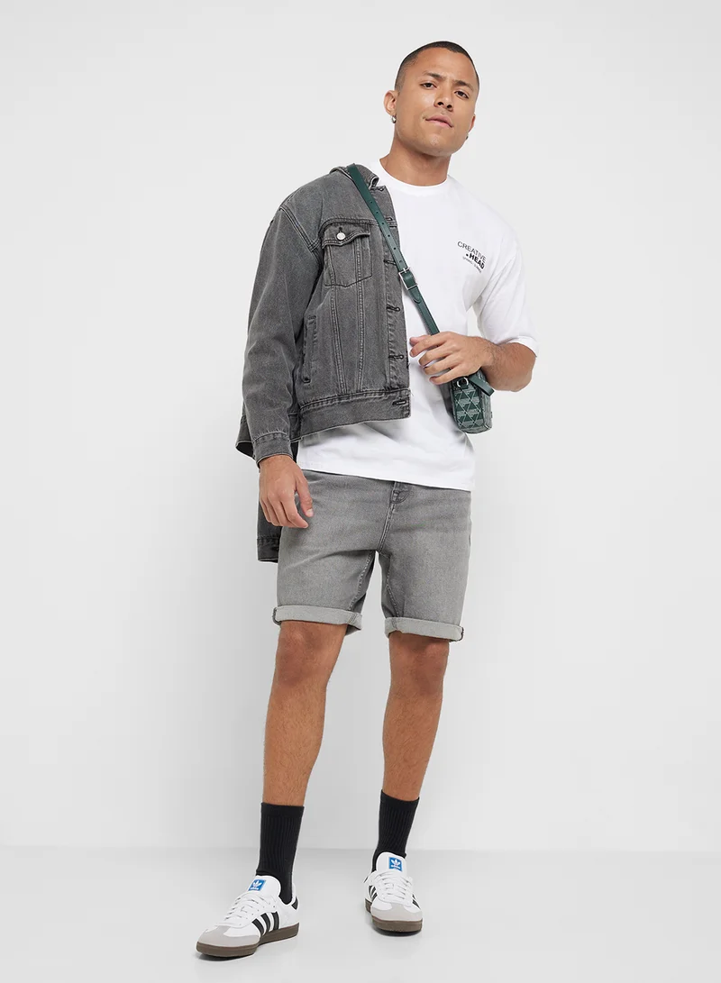 Seventy Five Graphic Print Oversized T-Shirt