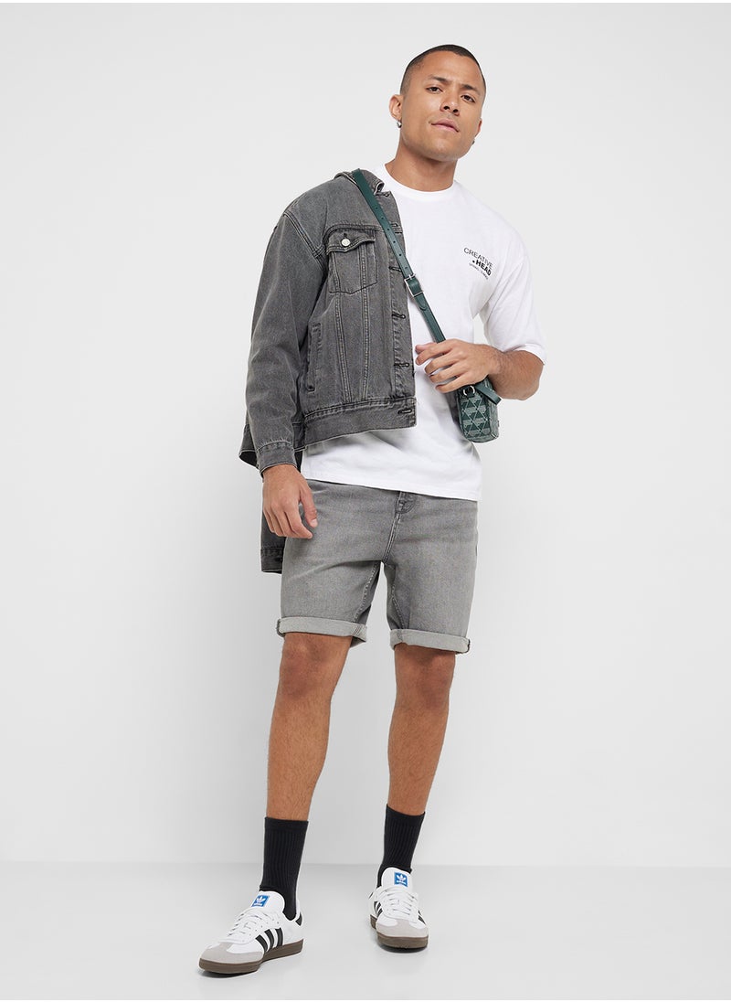 Seventy Five - Graphic Print Oversized T-Shirt - Image 1