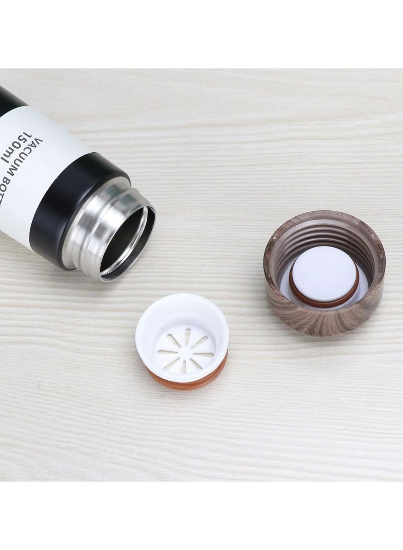 QSHOP Premium 304 Stainless Steel Japanese Style Water Mug High Quality Small Cute Wood Grain Refreshing Innovative Lightweight Pocket Water Mug Capacity (150ml) Outdoor by QShop®️  - Image 5