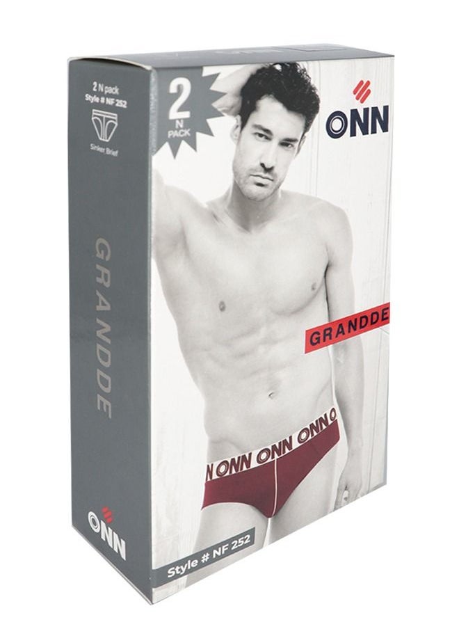 ONN - Mens Brief 2pc Cotton - Image 1