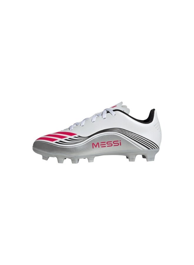 Adidas F50 Messi Club Fg/Mg J U White Football/Soccer Shoes For Kids - Image 3