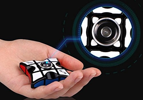Cuberspeed Fidget Spinners Cube QY Toys 1x3x3 Super Floppy Black Magic Cube Fidget Spinners Cube 3x3x1 Speed Cube Anti-Anxiety Fidget Toys - Image 4