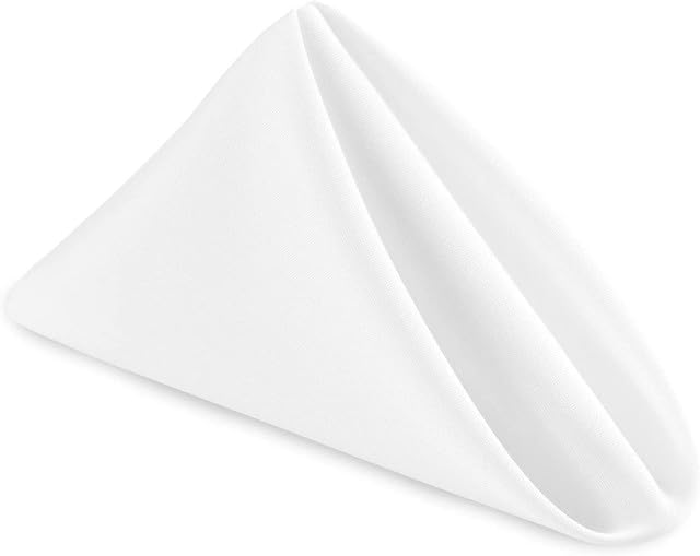 uniformer Table Napkins | Soft & Durable | Elegant Design for Dining | Perfect for Home, Weddings, Parties, & Events | Machine Washable | Durable & Stylish | Size 20x20 inches (White_Pack of 24) - Image 2