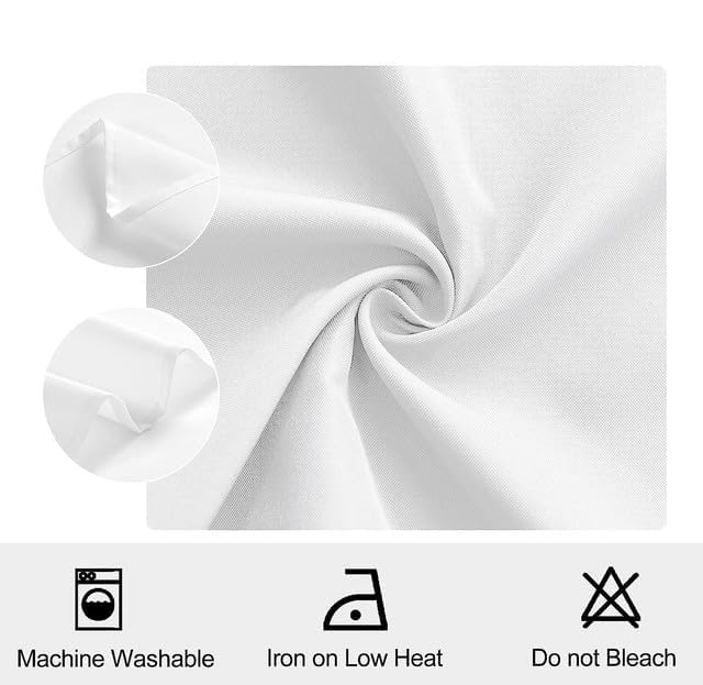 uniformer Table Napkins | Soft & Durable | Elegant Design for Dining | Perfect for Home, Weddings, Parties, & Events | Machine Washable | Durable & Stylish | Size 20x20 inches (White_Pack of 24) - Image 5