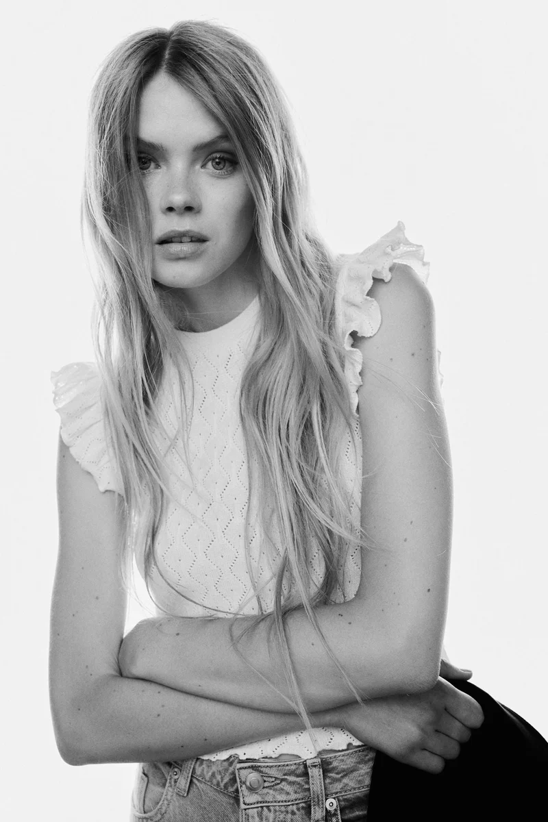 H&M Flutter-sleeved top