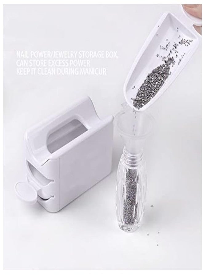 Nail Glitter Powder Recycling Storage Box Nail Art Dipping Powder Collection Tray Plastic Case Manicure Equipment Tools - Image 4