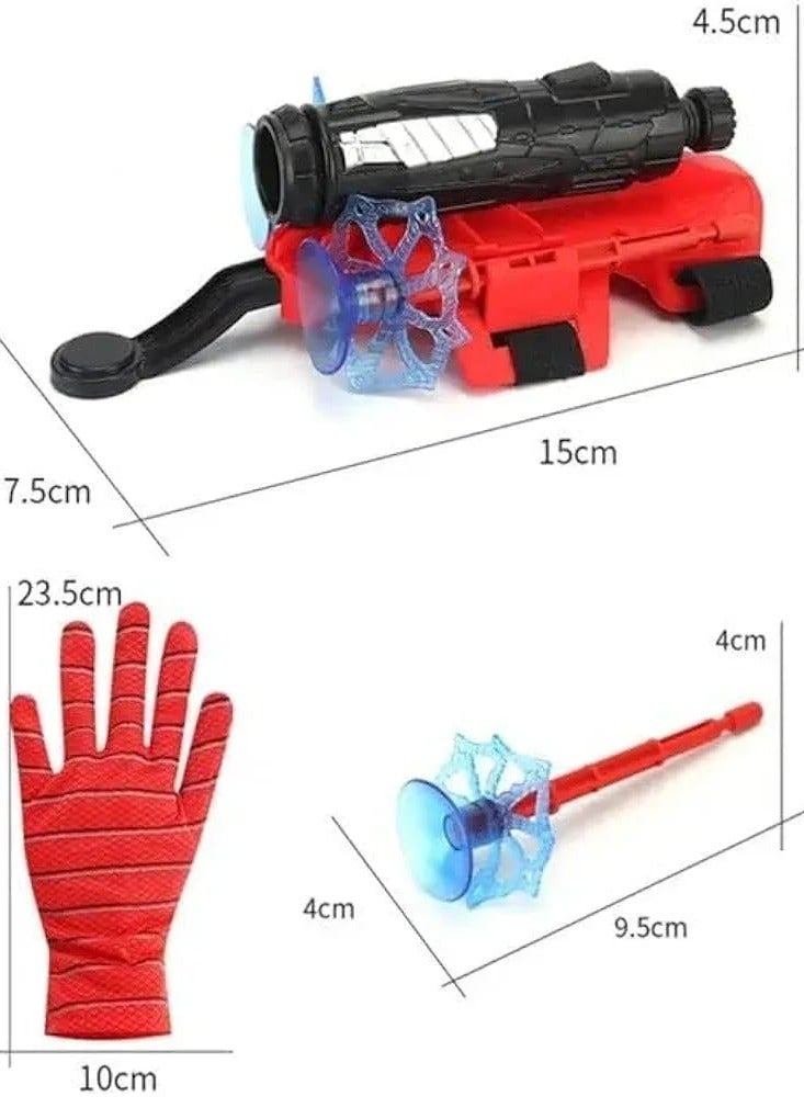 New Moang Launcher Glove, Launcher Glove, Spider Hero Gloves, Spider-Man Gloves, Cosplay Launcher Glove+ with Spider-Man Figure Gift - Image 1