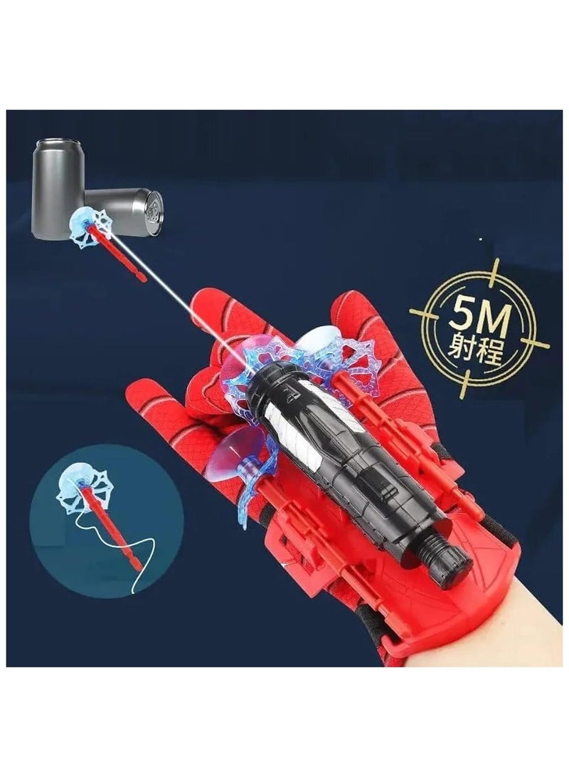 New Moang Launcher Glove, Launcher Glove, Spider Hero Gloves, Spider-Man Gloves, Cosplay Launcher Glove+ with Spider-Man Figure Gift - Image 2