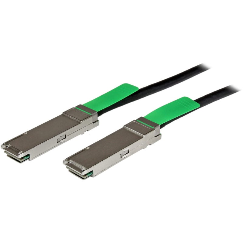 StarTech.com MSA Uncoded Compatible 2m 40G QSFP+ to QSFP+ Direct Attach Breakout Cable Twinax - 40 GbE QSFP+ Copper DAC 40 Gbps Low Power Passive Transceiver Module DAC , TAA (QSFPMM2M) - Image 2