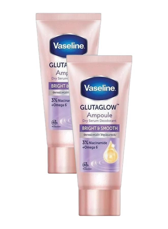 فازلين مجموعة أمبولات جلوتا جلو سيروم مزيل العرق برايت آند سموث 45 مل - Image 1
