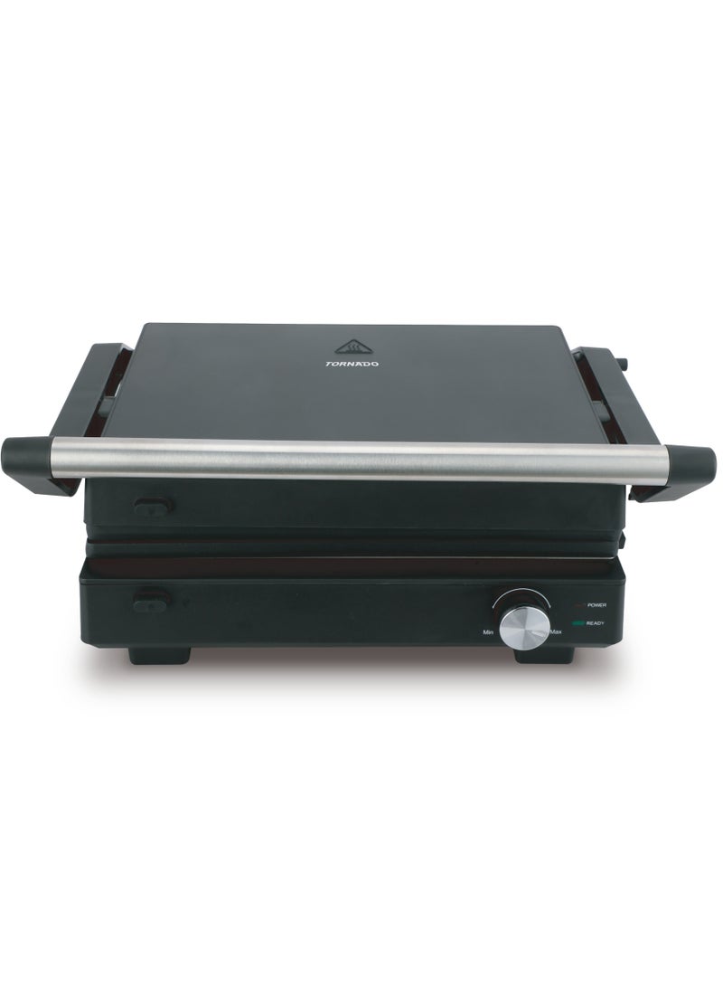 TORNADO Electric Grill Non-Stick with Removable Drip Tray, 1800W, Plate Size 29×23cm, TGC5408-GS