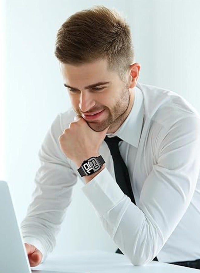 Qimela Magnetic Leather Strap Compatible With Apple Watch Band 38mm 40mm 41mm 42mm Top Grain Genuine Leather Wristband For Men Women for IWatch Series 10 9 8 7 6 5 4 3 2 1 SE SE  - Image 3