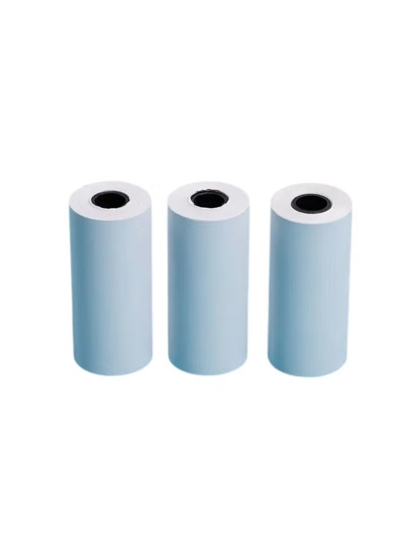 Huitich 3 Pc Adhesive Printer Paper Roll – 57mm x 25mm Thermal Barcode Label Rolls - Image 1