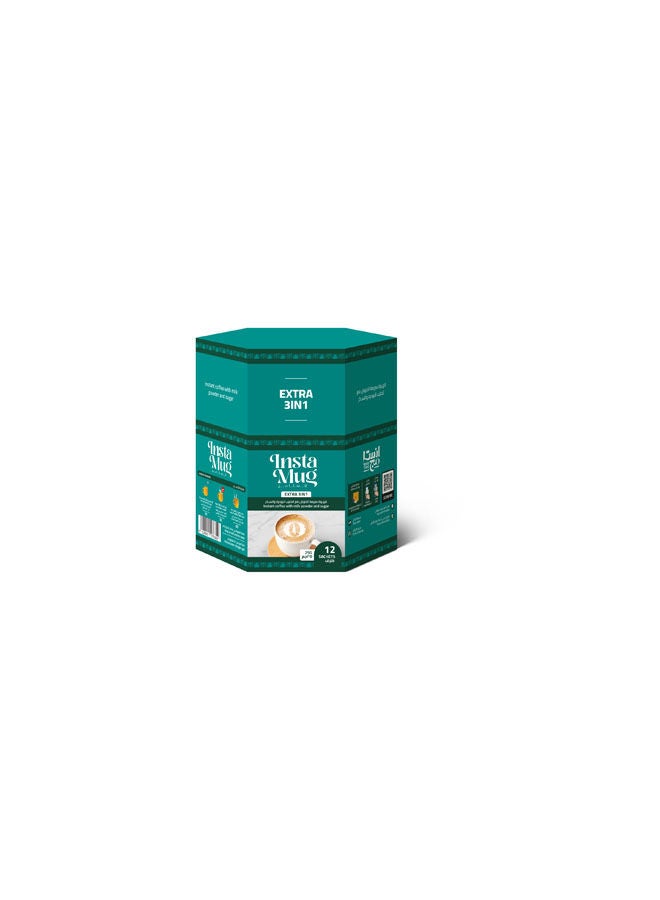 سعر ومواصفات انستا مج قهوة بالحليب البودرة اكسترا - 12 ظرف (ZAD309620B9763D43E2CFZ) على Noon EG