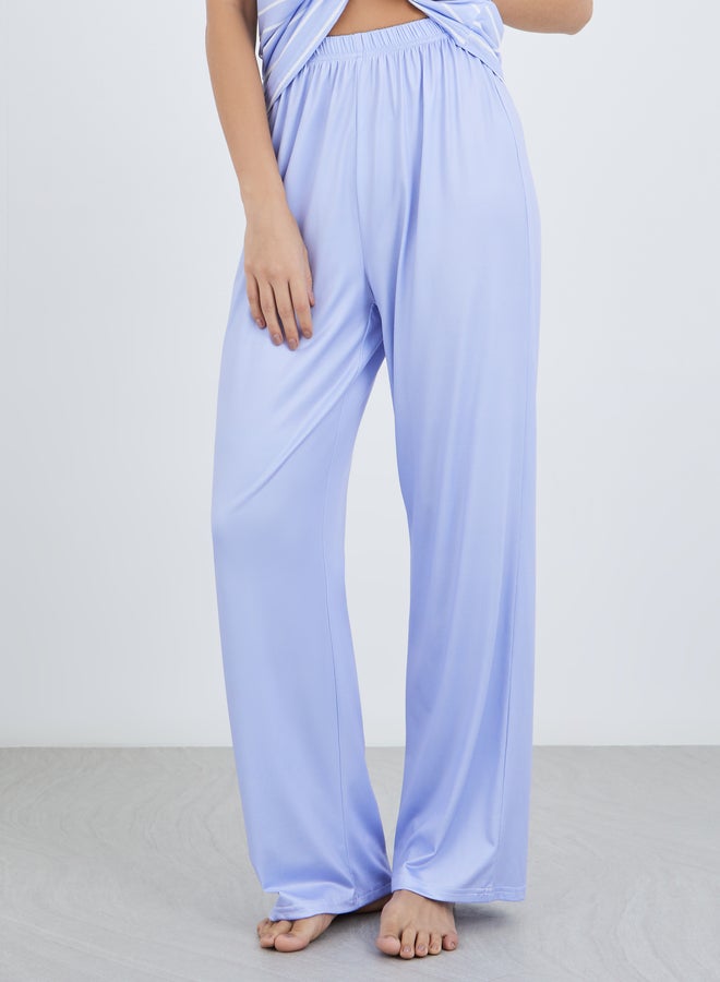 Take Two Striped T-Shirt and Solid Pyjama Set - Image 5