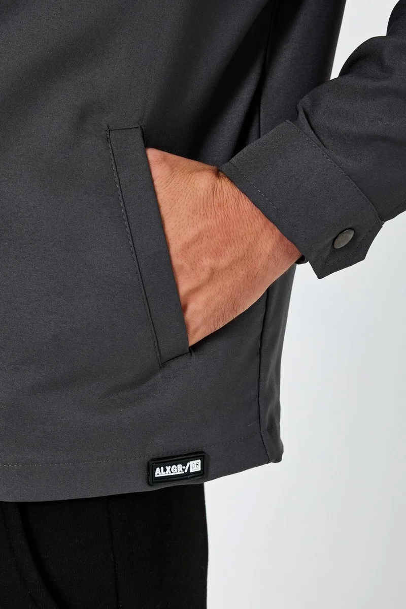 Alexander Gardi Shirt Collar Zippered Coat (E24-00201)