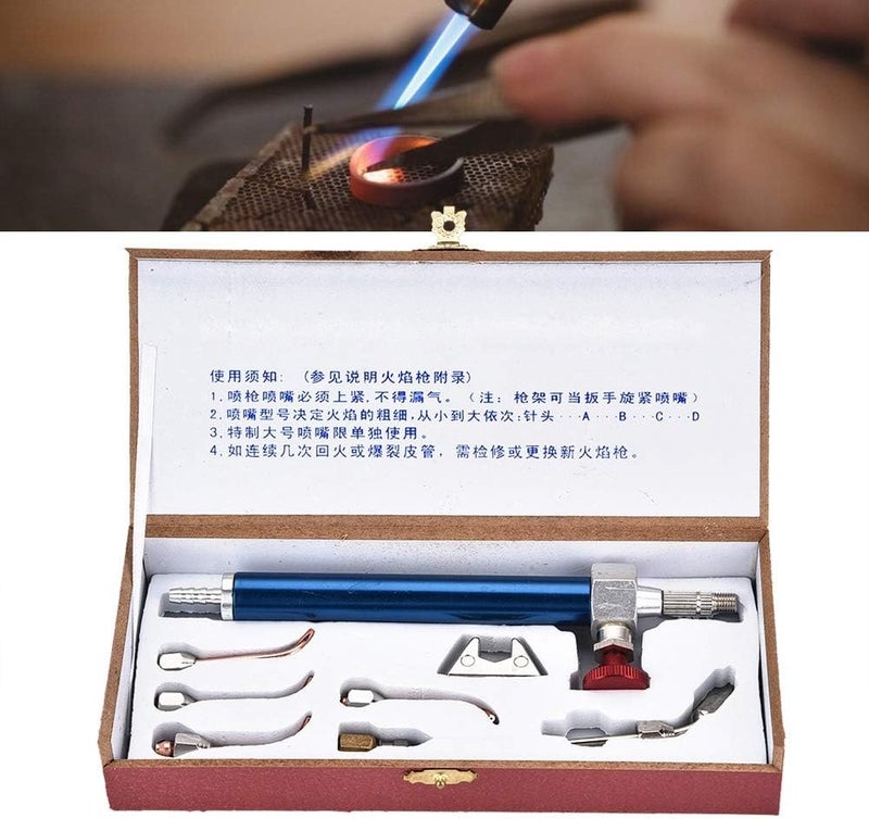 klarako Soldering Gun Kit,Oxygen Torch Jewelry Torch Welding Soldering Gun, With 5 Tips For Oxygen Cylinders,Jewelry Welding Processing Tool - Image 3