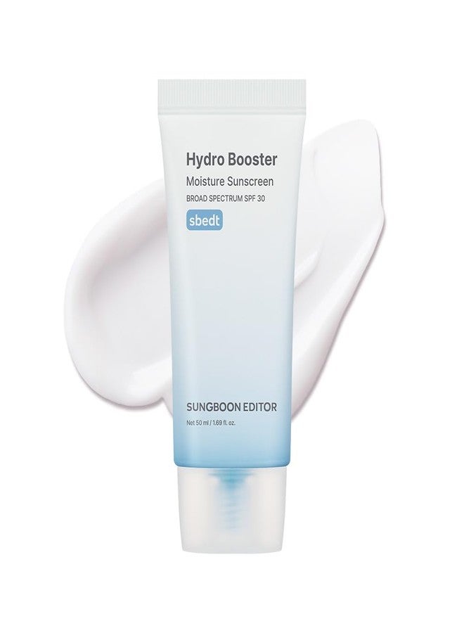 SUNGBOON EDITOR Hydro Booster Sunscreen, SPF 30, Non-Greasy, Lightweight, Hydrating Korean Sunscreen for Face with No White Cast, Travel Essentials, 50ml, 1.69 fl.oz - Image 1