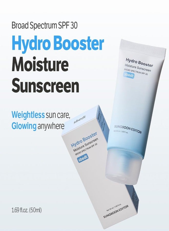 SUNGBOON EDITOR Hydro Booster Sunscreen, SPF 30, Non-Greasy, Lightweight, Hydrating Korean Sunscreen for Face with No White Cast, Travel Essentials, 50ml, 1.69 fl.oz - Image 2