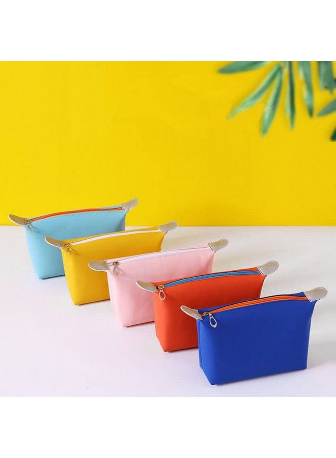 VEHTRI Dumpling Shape Zipper Closure Mini Cosmetic Bagpuleather Waterproof Women - Image 5