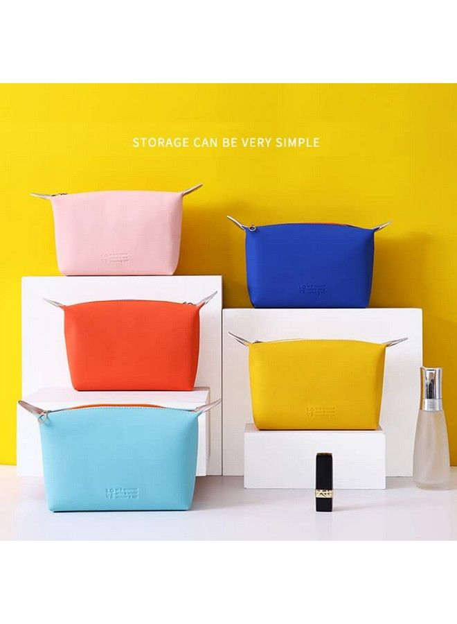 VEHTRI Dumpling Shape Zipper Closure Mini Cosmetic Bagpuleather Waterproof Women - Image 3