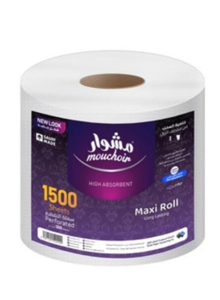 موشوار مناديل ماكسي رول أبيض