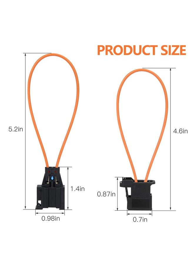 Mellbree 2Pcs Fiber Optic Loop, Female and Male Fiber Optic Bypass Loop Adapter Connector Diagnostic Device Tool Compatible for Benz Audi Mercedes BMW VW Porsche Most Optical System - Image 4