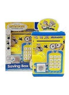 Generic Minus Bank for Kids - Secret Number Fingerprint Electronic Safe Auto Drag Money 