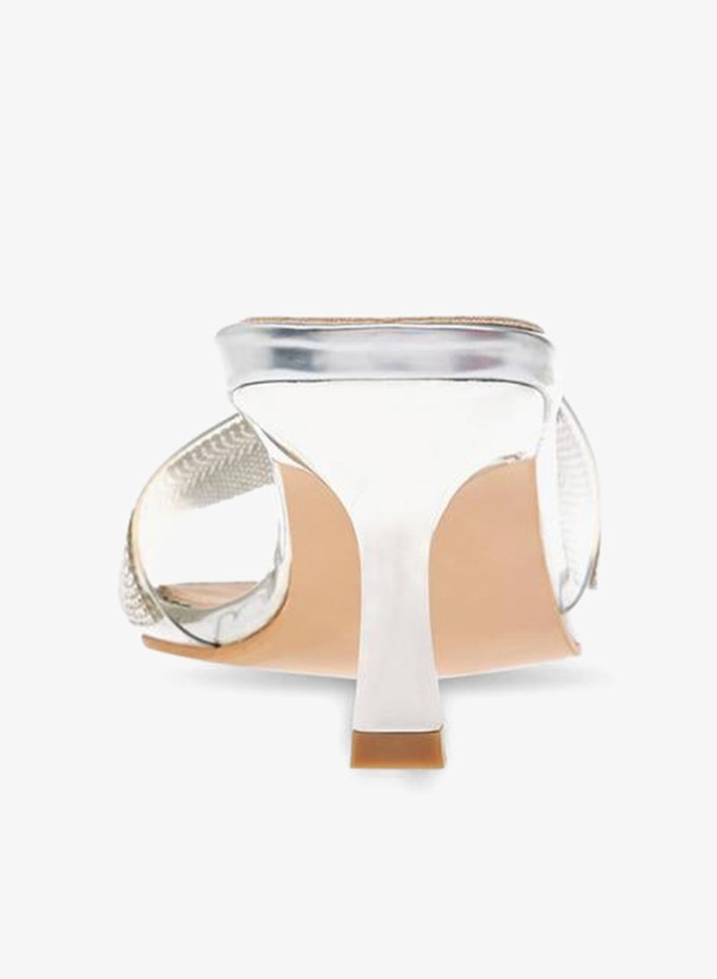 Flora Bella By Shoexpress Women Embellished Slip-On Sandals with Flared Heels Ramadan Collection - Image 5