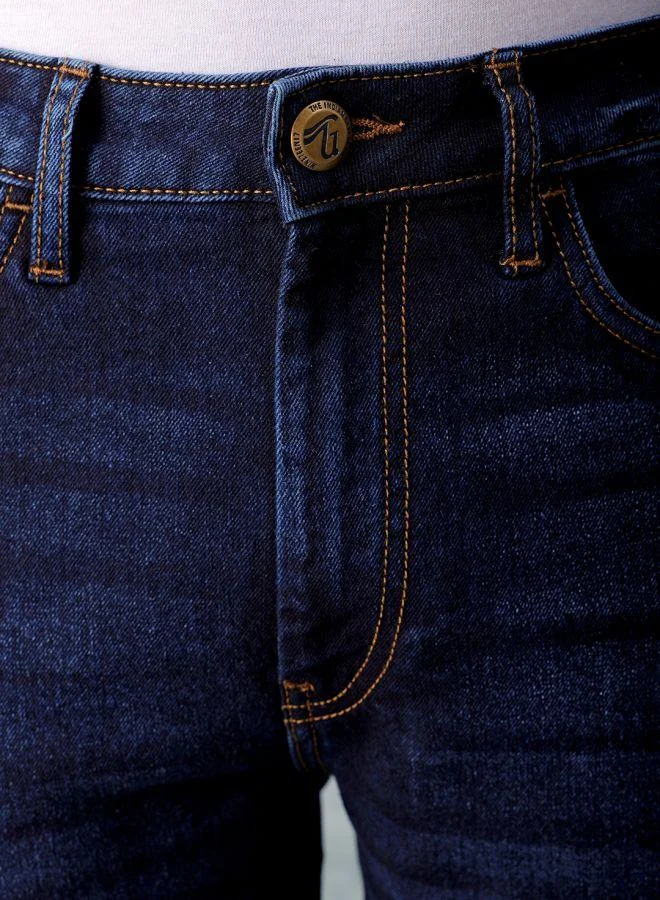 The Indian Garage Co  Men Slim Fit Solid Mid-Rise Stretchable Jeans for Men | Best Price UAE