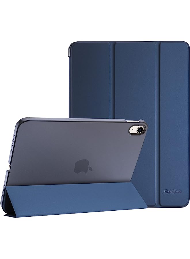 Raxoom For Ipad 10Th Generation Case 2022 Ipad 10.9 Inch Case, Ipad 10 Case Slim Stand Hard Shell Back Protective Smart Cover For 10.9” Ipad 10Th Gen 2022 Release A2696 A2757 A2777 -Darkblue - Image 1