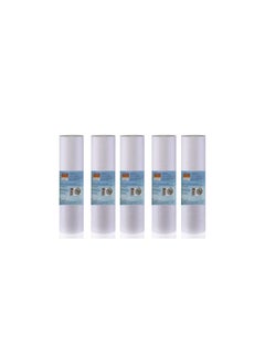 Generic Water Filter Replacement Cartridges 10" Polypropylene Cotton Sponge Universal Cartridges, Standard Pre-filter Yarn Sediment for Standard RO Systems (Pack of 5, 10" Sponge (70g))  - Image 1