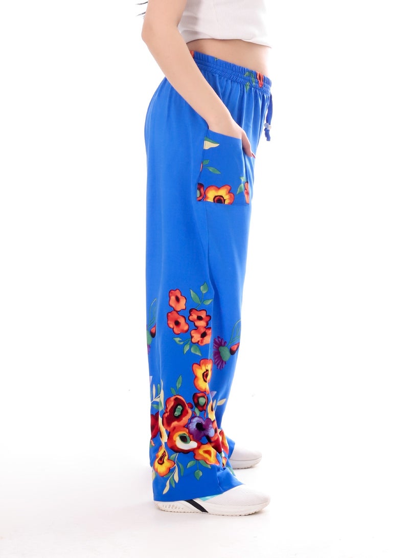 بيبو بنطلون حريمي مطبوع برباط - Image 2