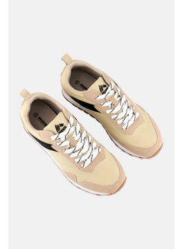 RBX Women Lace Up Training Sports Shoes, Beige Combo  - Image 4