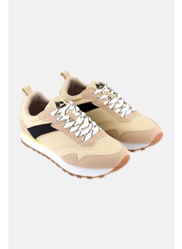 RBX Women Lace Up Training Sports Shoes, Beige Combo  - Image 1