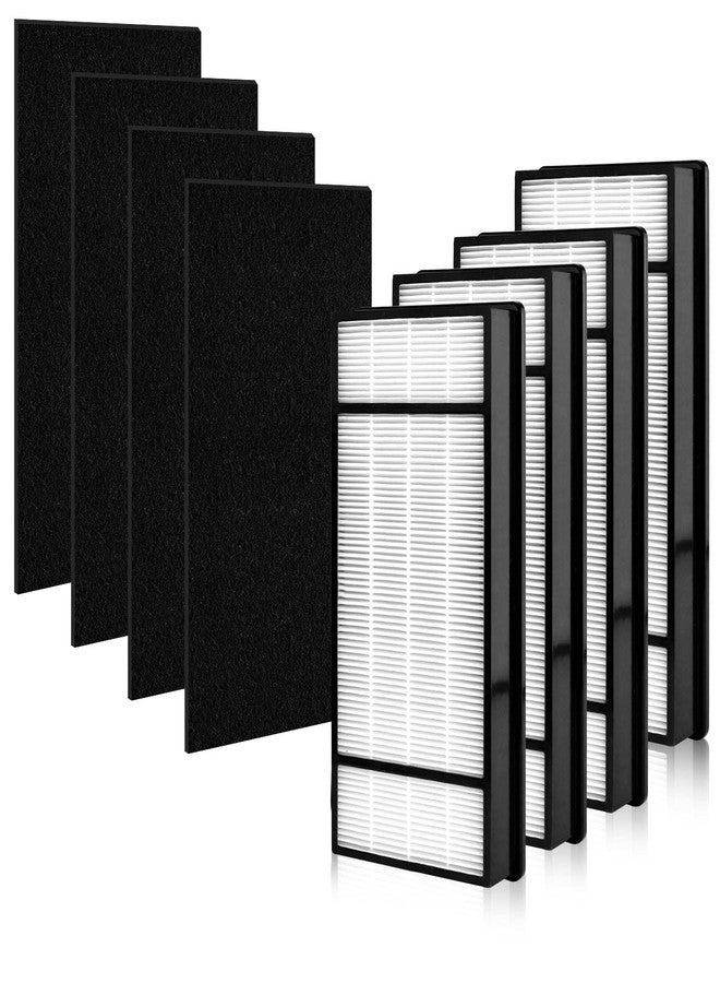 NUTTUTO 4 + 4 Pack HEPA Filters,Compatiable with Honeywell H Filter,True HEPA Replacement Filters H Compatible with Honeywell HRF-H1 HRF-H2 Fits Model HPA050, HPA150, HPA060, HPA160, HHT055, HHT155 - Image 1