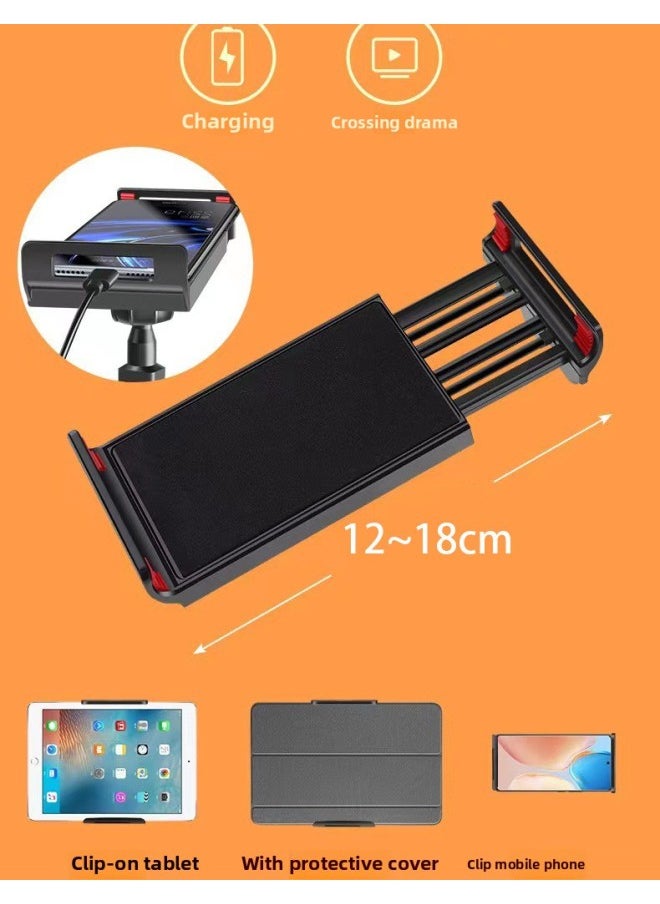 Generic - Mobile Phone Support Bed Bedside Desktop Lazy Person Support Tablet Computer Support Frame Lying Down Watching Live Drama Artifact-Color:Paragraph A-Style:Flat Clip - Image 1