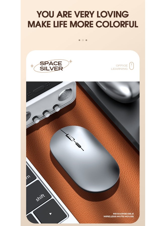 T-WOLF X2 Dual-Mode Bluetooth Wireless Mouse - Silent Design with Type-C Charging - Image 1