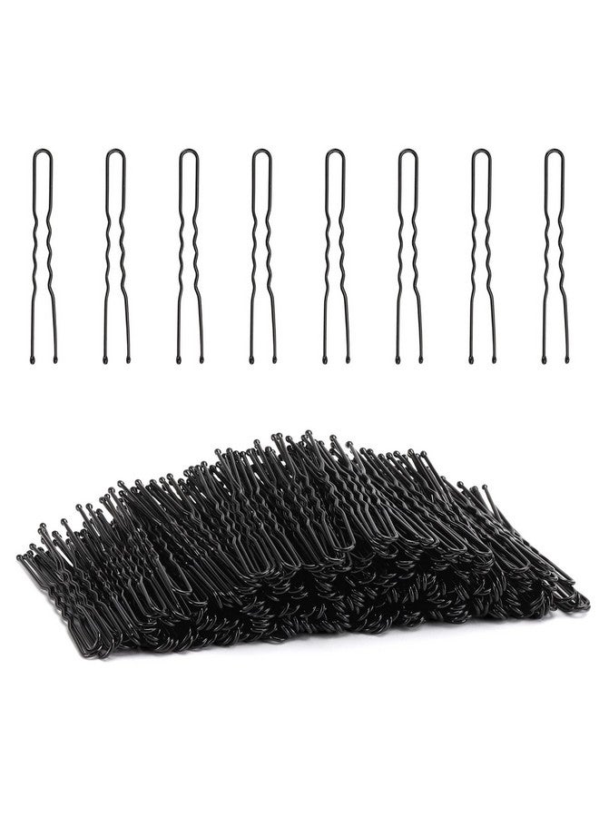 تي بيست ماكس دبابيس شعر على شكل كعكة من Tbestmax 300، دبابيس شعر على شكل حرف U، مشابك شعر لربط شبكة شعر الباليه للنساء، 5 سم/2 بوصة، لون أسود - Image 1