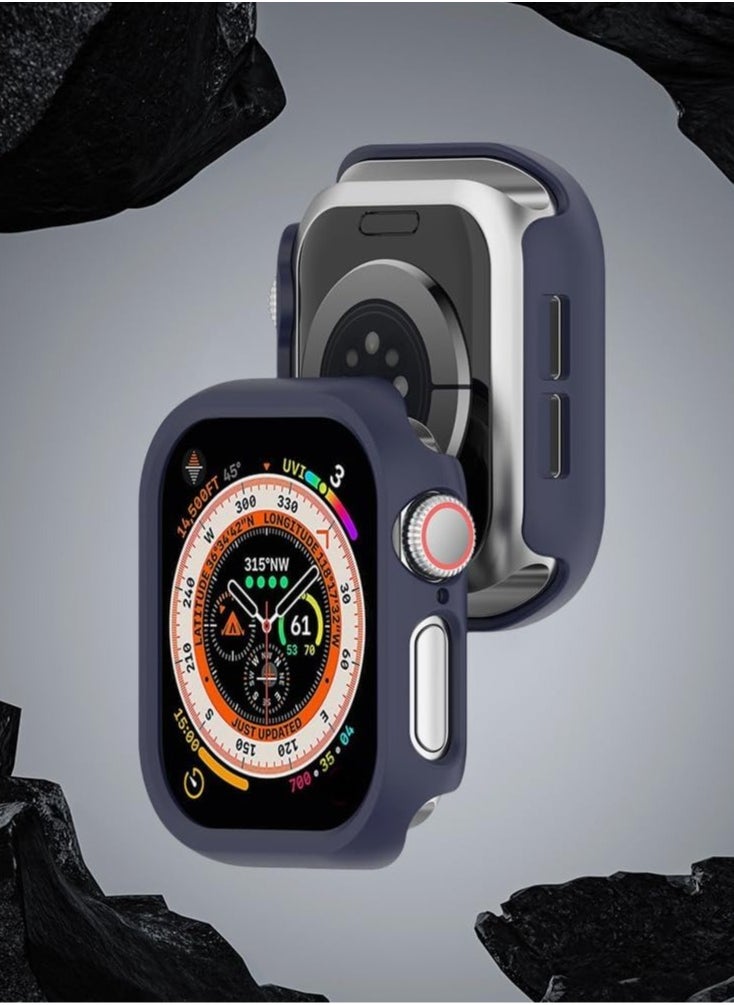 Hard Case Compatible with Apple Watch Series 10 46mm(2024), [360° Shockproof + Anti Scratch] Cover for iWatch S10 46mm-blue