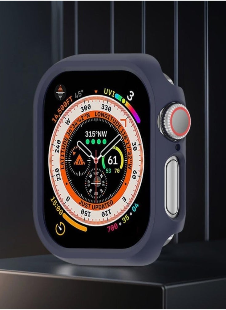 Hard Case Compatible with Apple Watch Series 10 46mm(2024), [360° Shockproof + Anti Scratch] Cover for iWatch S10 46mm-blue