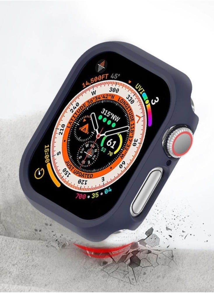 Hard Case Compatible with Apple Watch Series 10 46mm(2024), [360° Shockproof + Anti Scratch] Cover for iWatch S10 46mm-blue