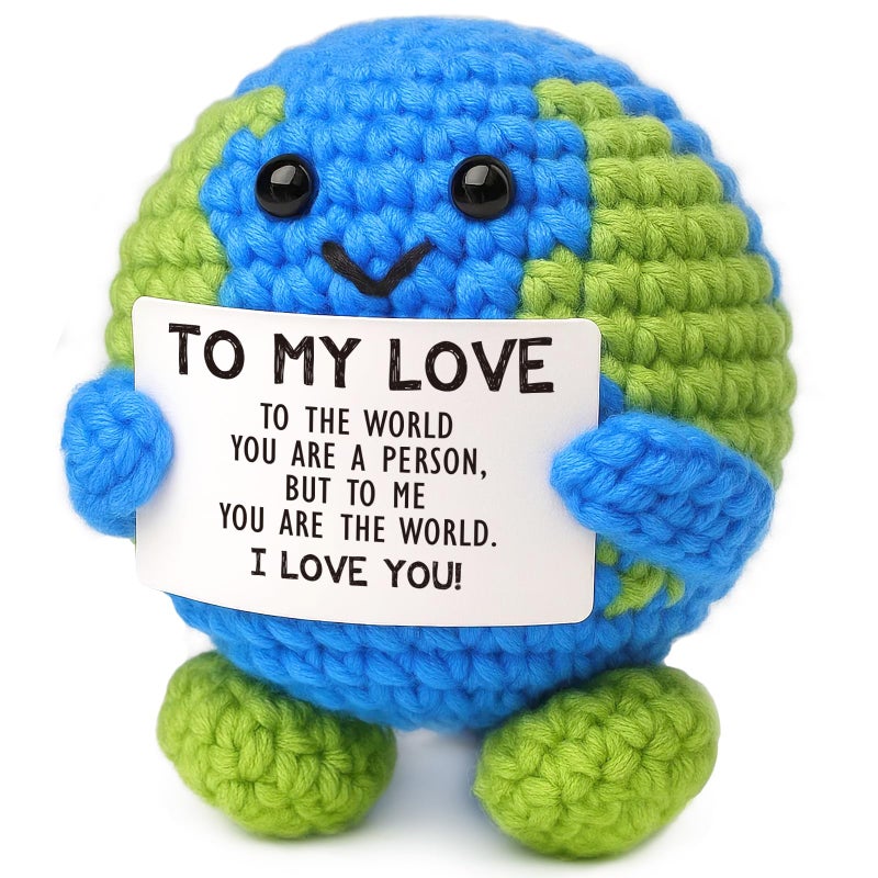 Jettryran Anniversary Birthday Valentine Day Gifts for Him Her Women Men I Love You Gifts for Boyfriend Husband Girlfriend Wife Couple Romantic Valentines Day Decorations Earth Day Home Decor You are The World - Image 1
