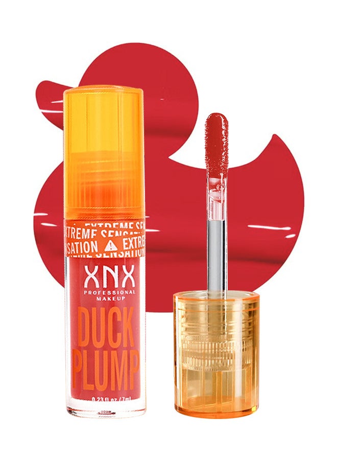 XNX Duck Plump Lip Plumping Lacquer, Fat Lip Oil Lip Glaze, Glitter Shine Primer Lip Clear Plumping Lip Gloss, High Pigment No Sticky Lip Gloss, Lip Plumper Gloss Make Lips Fuller  - Image 1