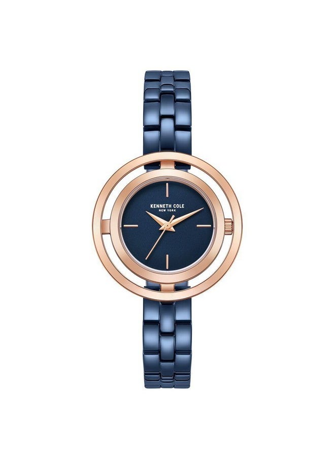 Kenneth Cole Kenneth Cole Quartz Analog Blue Dial Stainless Steel Strap Watch for Women-KCWLG2237103LD  - Image 1