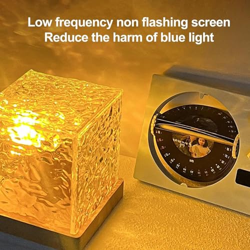 Desidiya® Ocean Wave Water Lamp, Projector 3D Water Wave Effect Romantic LED Light Projector Projection Lamps Crystal Table Lamp for Bedroom Decor USB Powered (Pack of 1) - Image 5