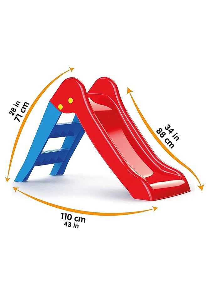Dolu Kids Slide Red & Blue With A Ladder Playset For Indoor Or Outdoor For Ages 2+ Years Old - Image 4