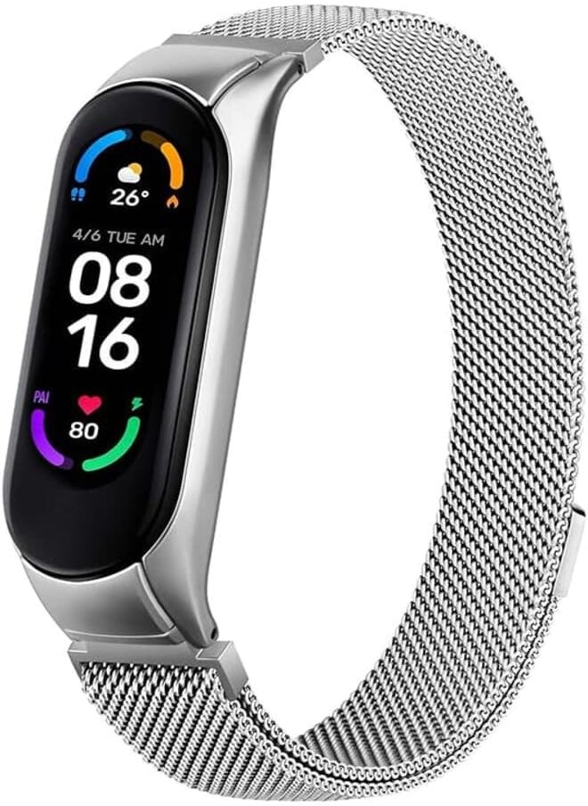 O Ozone - O Ozone Milanese Strap for Xiaomi Mi Band 6/ Mi Band 5, Breathable Replacement Straps Smart Band Watch Wristband Bracelet for Women Men - Image 1