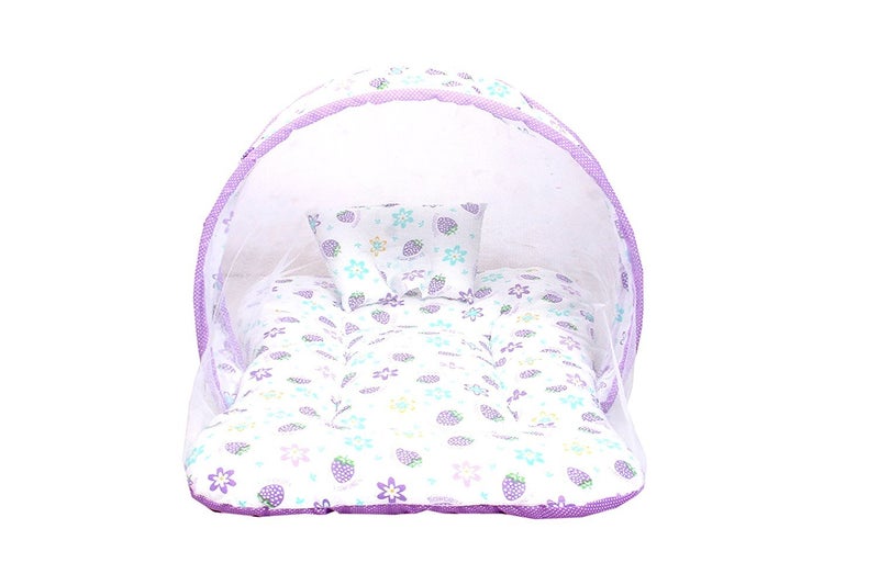 FARETO Fareto Baby Mattress with Mosquito Net Sleeping Bag Combo 06 Months 06 Months Multi Colors - Image 2