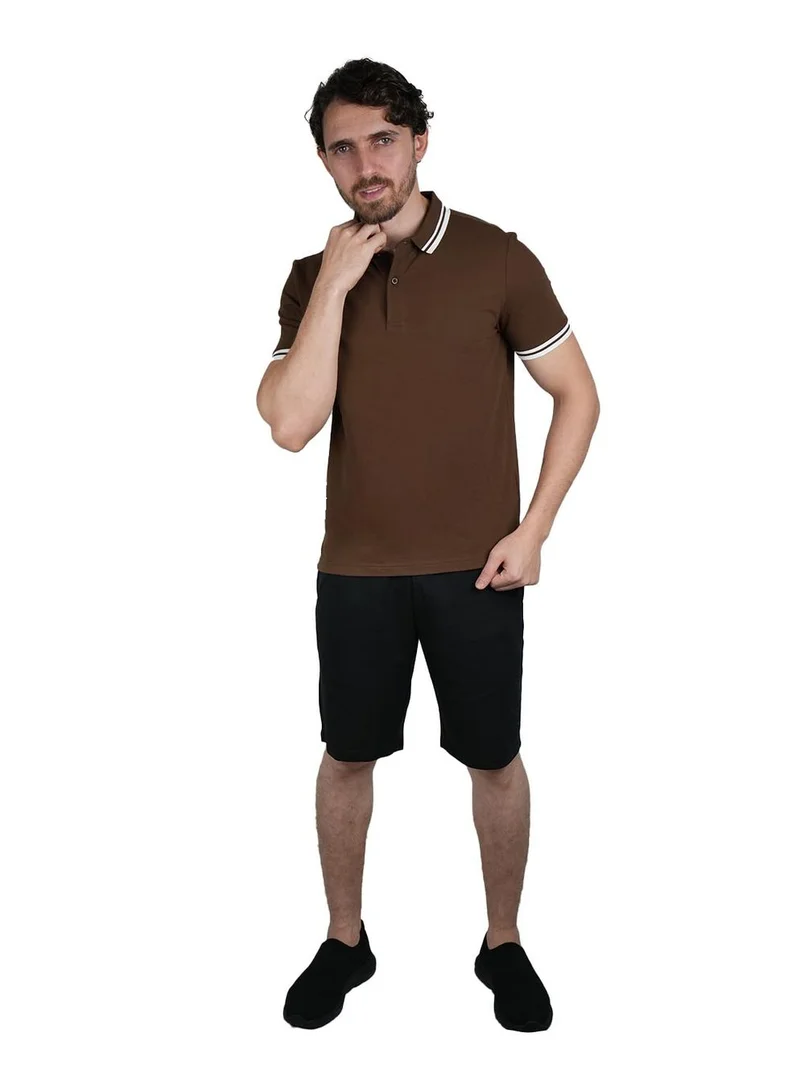 GIORDANO Men's Slim Fit Pique Polo: Elevated Comfort, Modern Style